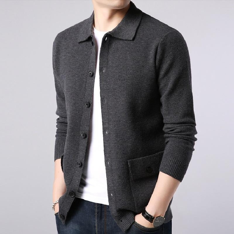 CalebsVest | Men's High-Collar Wool Vest for a Sophisticated Look-Khaki-XS-State of Style