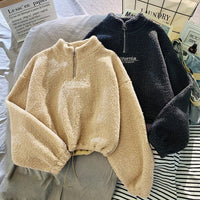 CaliShirt | Women's Cosy Fleece Pullover for Chilly Days-Beige-M-State of Style