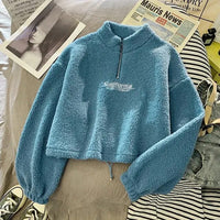 CaliShirt | Women's Cosy Fleece Pullover for Chilly Days-Blue-M-State of Style