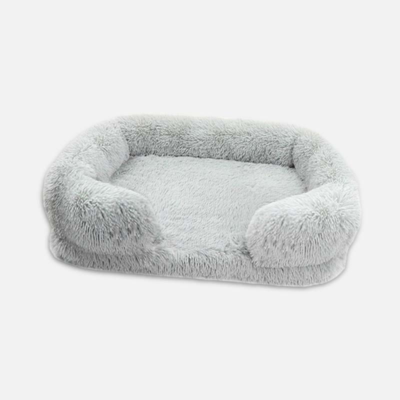 Calming Dog Bed with Memory Foam - Charlie-S-Light Grey-State of Style