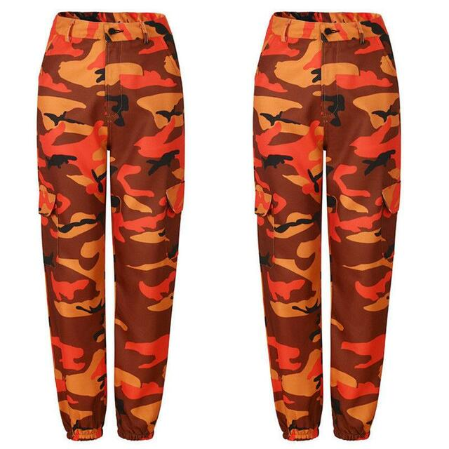 Camo Joggers | Stylish & Comfortable Cargo Pants-Orange-M-State of Style