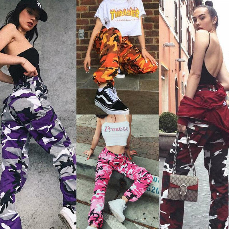 Camo Joggers | Stylish & Comfortable Cargo Pants-Orange-S-State of Style