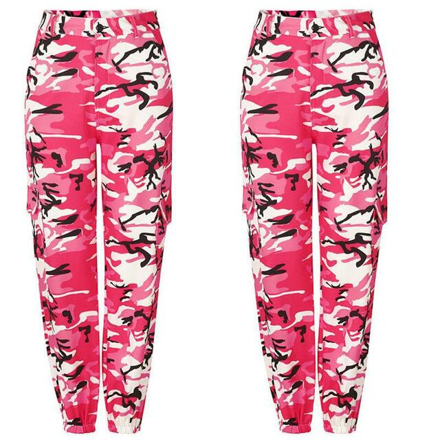 Camo Joggers | Stylish & Comfortable Cargo Pants-Pink 1-S-State of Style
