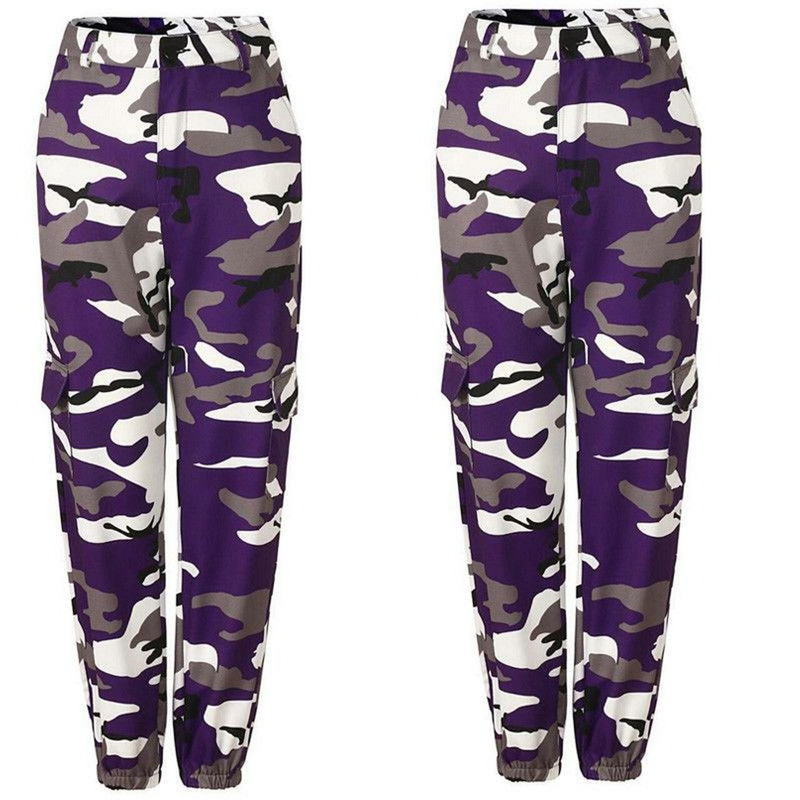 Camo Joggers | Stylish & Comfortable Cargo Pants-Purple-S-State of Style