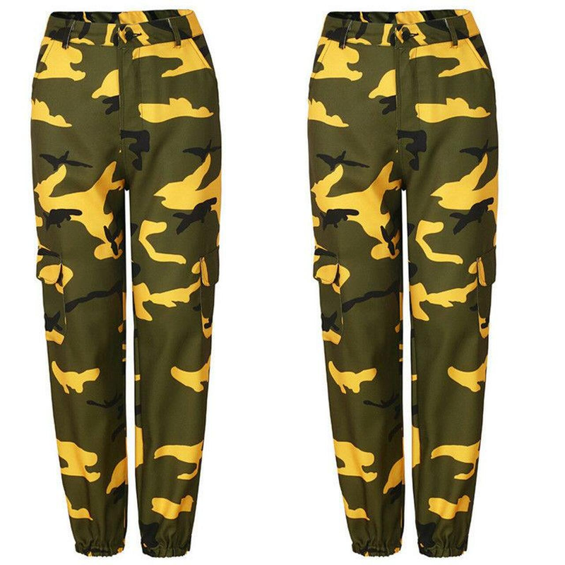 Camo Joggers | Stylish & Comfortable Cargo Pants-Yellow-S-State of Style