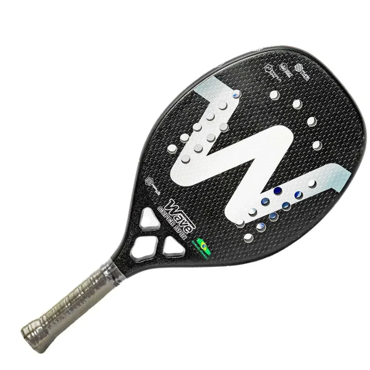 Carbon Beach Tennis Racket - AeroSpin-Black-State of Style