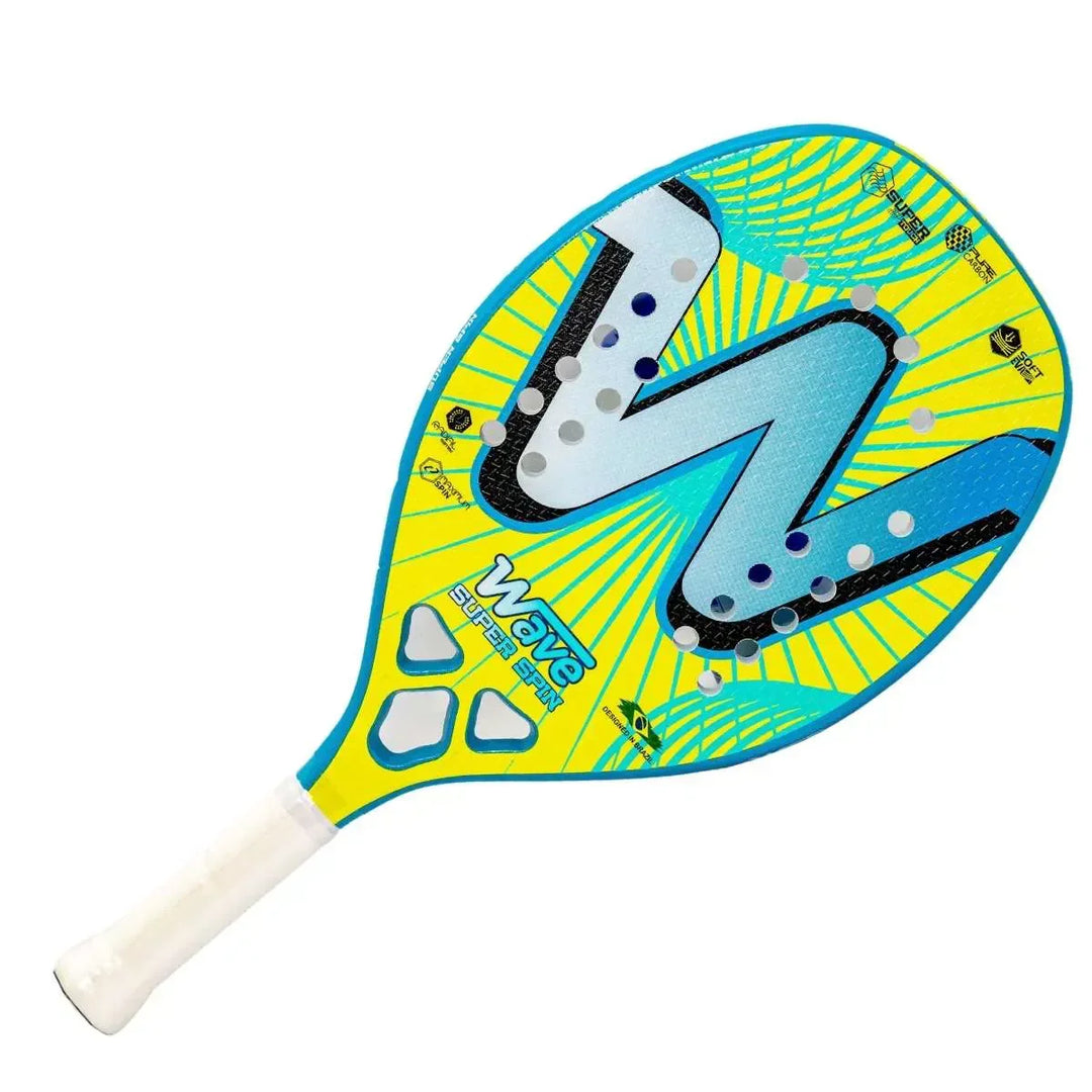 Carbon Beach Tennis Racket - AeroSpin-Yellow-State of Style