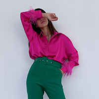CarlijnsBlouse | Women's Elegant & Versatile Blouse-Green-S-State of Style
