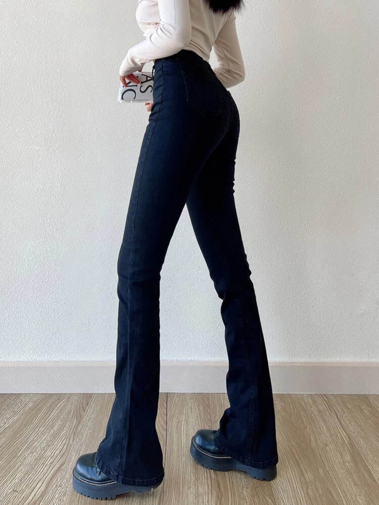 CarlinesPants | Women's Stretchy & Comfortable Jeans-Black-S-State of Style