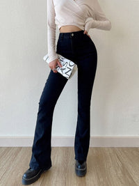 CarlinesPants | Women's Stretchy & Comfortable Jeans-Black-S-State of Style