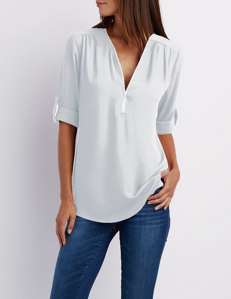 Casha Sweater | The Universal Pullover for Everyone-White-S-State of Style