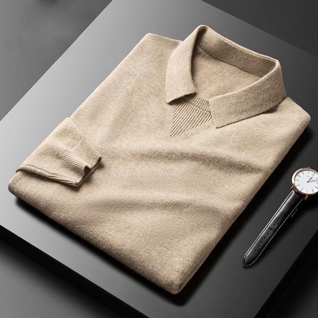 Cashmere Polo Jumper - LuxeRetro-Ivory-S-State of Style
