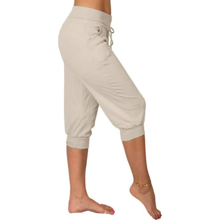 Casual capri trousers - Luna-Beige-S-State of Style