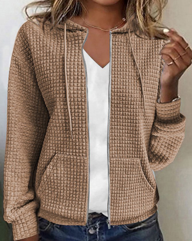 Casual Comfort Women's Vest with Pockets and Drawstrings - Sophie-Khaki-S-State of Style