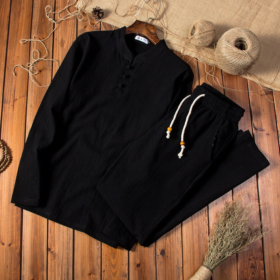 Casual Comfortable Men's Outfit - Ethan-Black-M-State of Style