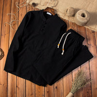 Casual Comfortable Men's Outfit - Ethan-Black-M-State of Style