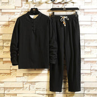 Casual Comfortable Men's Outfit - Ethan-Black-M-State of Style