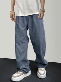 Casual Corduroy Men's Pants with Drawstring - Mason-Black-S-State of Style