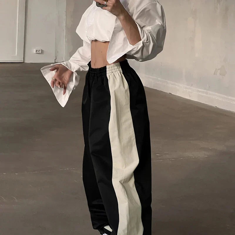 Casual Joggers with Colour Blocks - Nova-Black-XS-State of Style