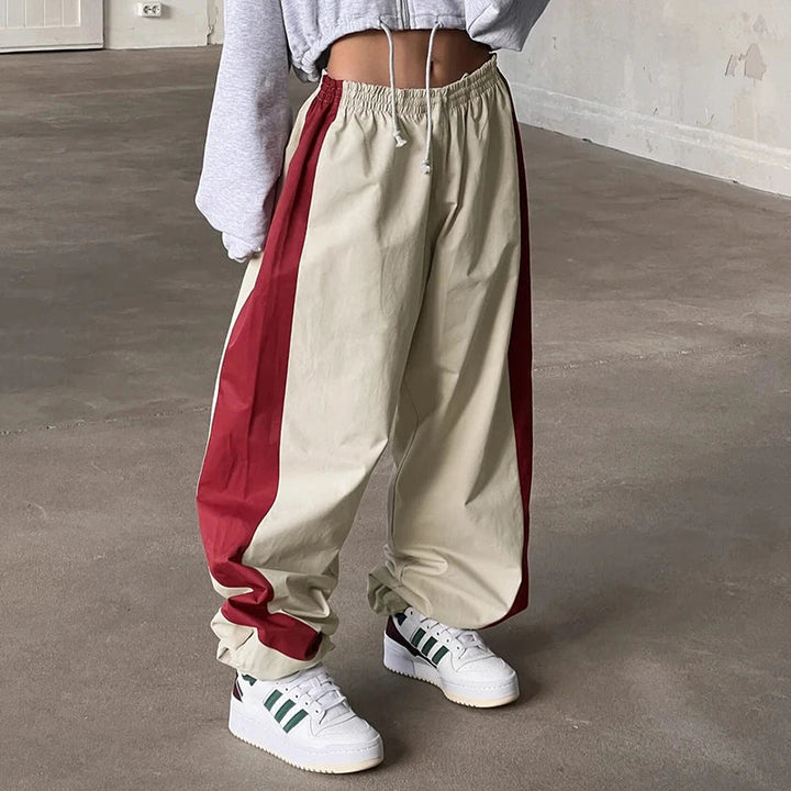 Casual Joggers with Colour Blocks - Nova-Red-XS-State of Style