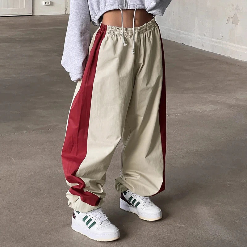 Casual Joggers with Colour Blocks - Nova-Red-XS-State of Style