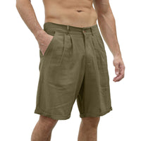 Casual leisure shorts with stretch comfort – Jonas-Army green-S-State of Style