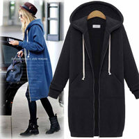 Casual Long Women's Vest - CozyZip-Black-M-State of Style