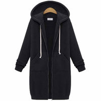 Casual Long Women's Vest - CozyZip-Black-M-State of Style