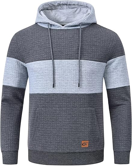 Casual Men's Hoodie - Timo-Grey Light grey Stripe-S-State of Style
