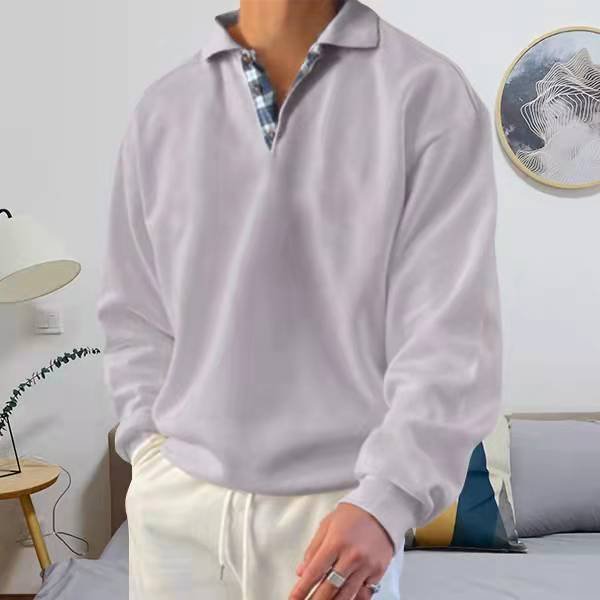 Casual Men's Polo Sweater - Oliver-Grey-S-State of Style