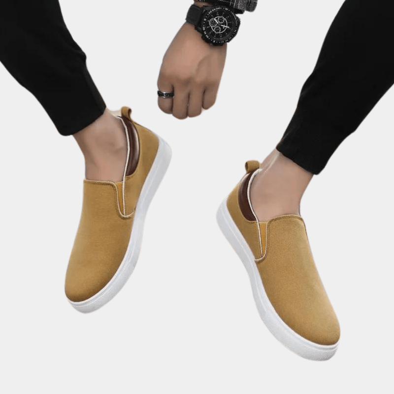 Casual men's slip-on shoes – Hugo-Khaki-6-State of Style