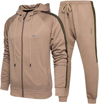 Casual Men's Tracksuit - Noah-Khaki-S-State of Style