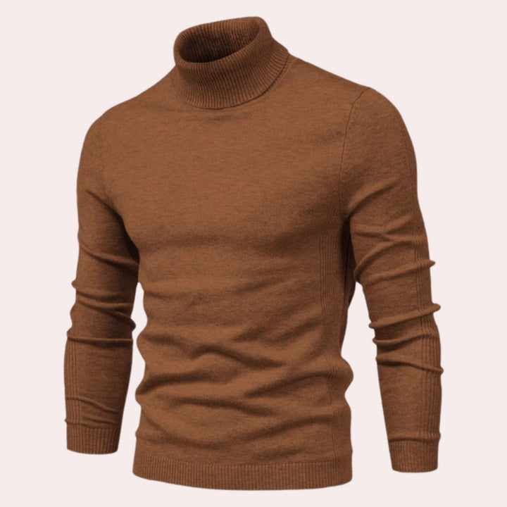 Casual Men's Turtleneck - Noah-Brown-S-State of Style