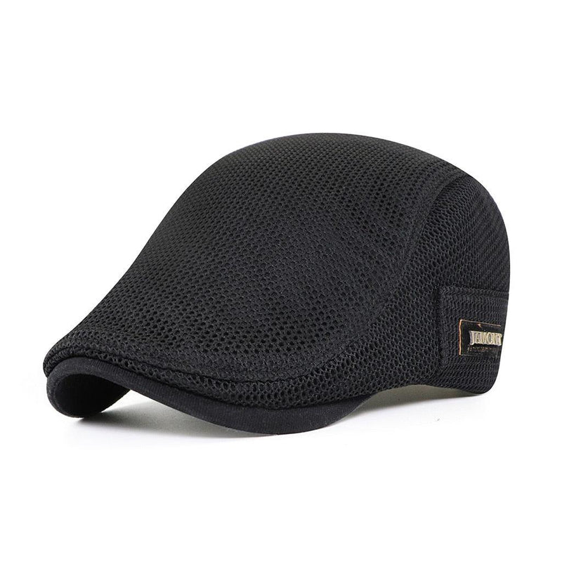 Casual Mesh Beret for Men - AirFlow-Black-State of Style
