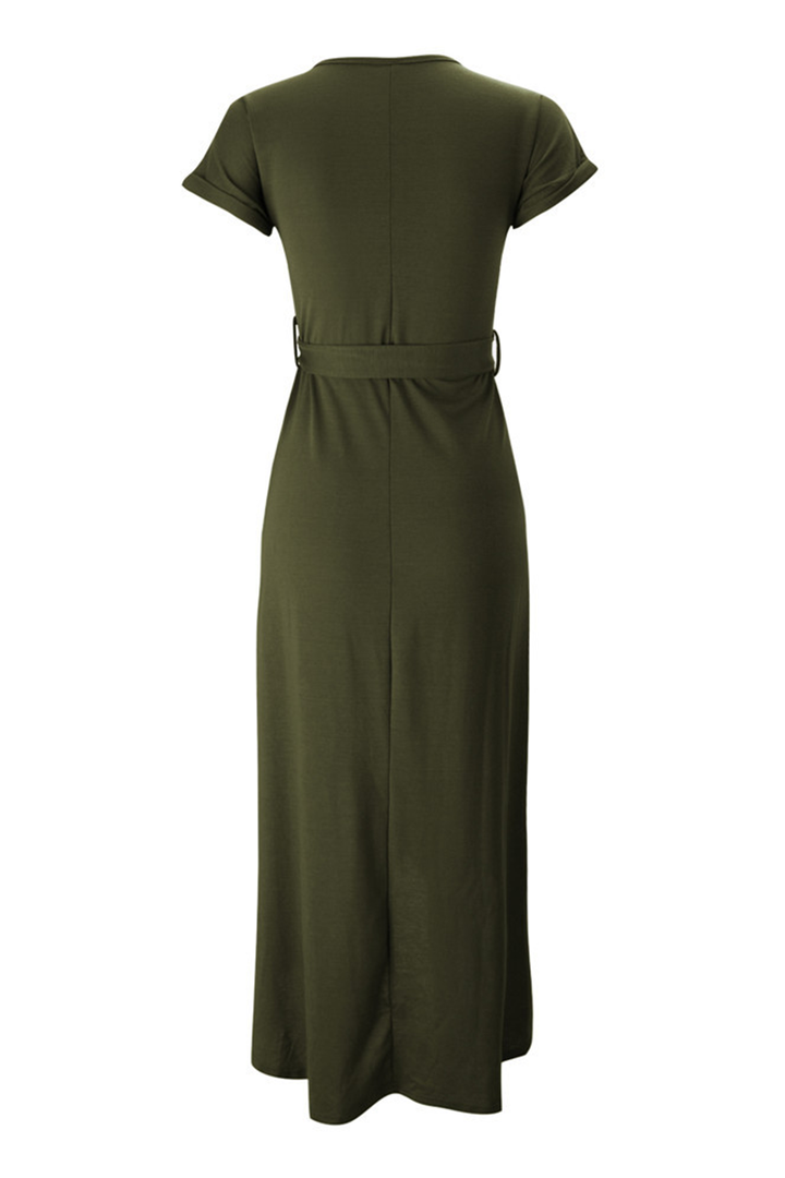 Casual midi dress - Isabella-Green-S-State of Style
