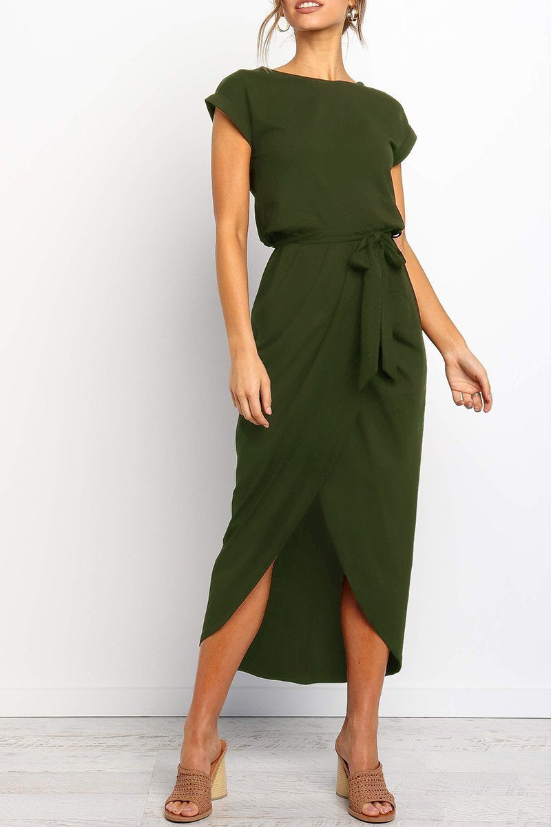 Casual midi dress - Isabella-Green-S-State of Style