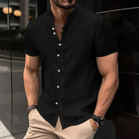 Casual Oversized Spring-Summer Shirt-Black-2XL-State of Style