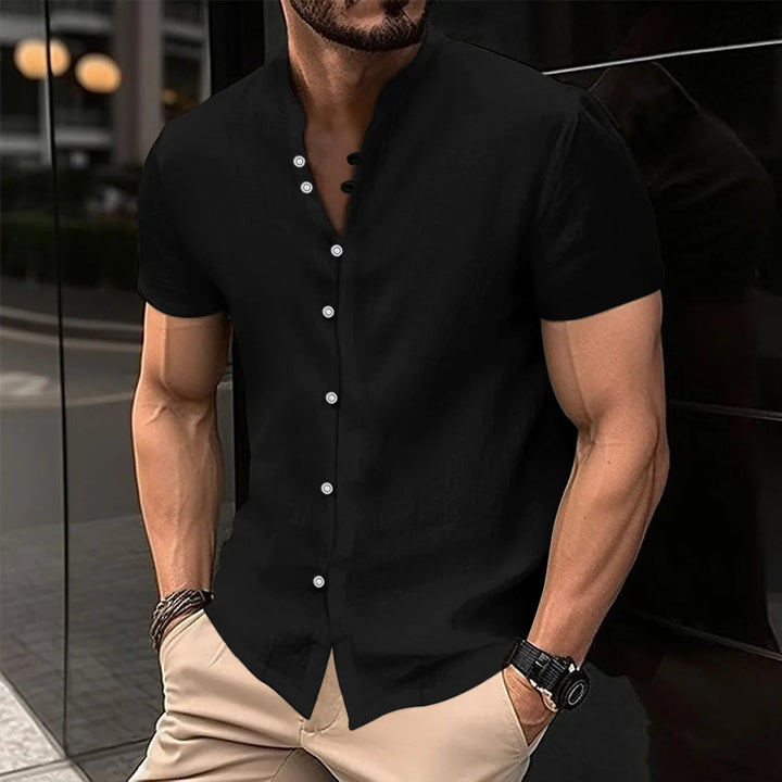 Casual Oversized Spring-Summer Shirt-Black-2XL-State of Style