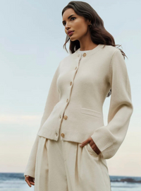 Casual Soft Women's Cardigan with Buttons - Noa-Ivory-XS-State of Style