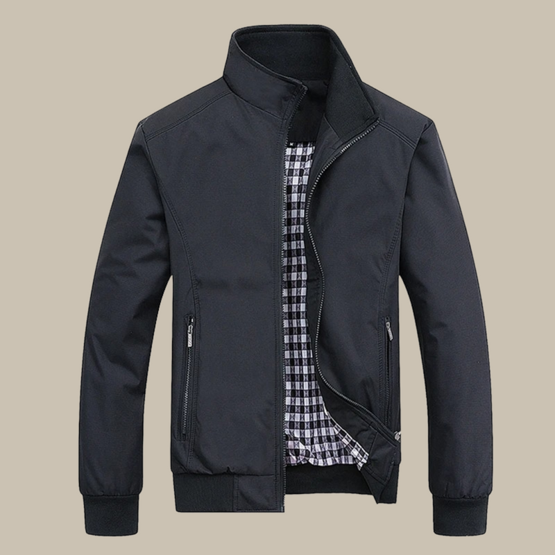 Casual Summer Jacket - Alex-Black-S-State of Style