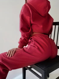 Casual Two-Piece Set with Stylish Letter Print - Elvira-White-S-State of Style