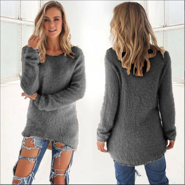 Casual Women’s Jumper - Ella-Grey-S-State of Style