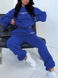 Casual Women's Sweatpants & Jumper Set - Harper-Blue-S-State of Style