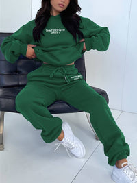 Casual Women's Sweatpants & Jumper Set - Harper-Dark Green-S-State of Style
