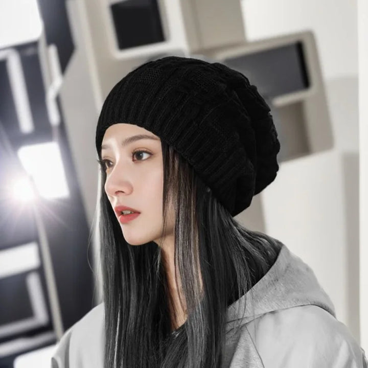 Casual Women's Winter Beanie - Nina-Black-State of Style