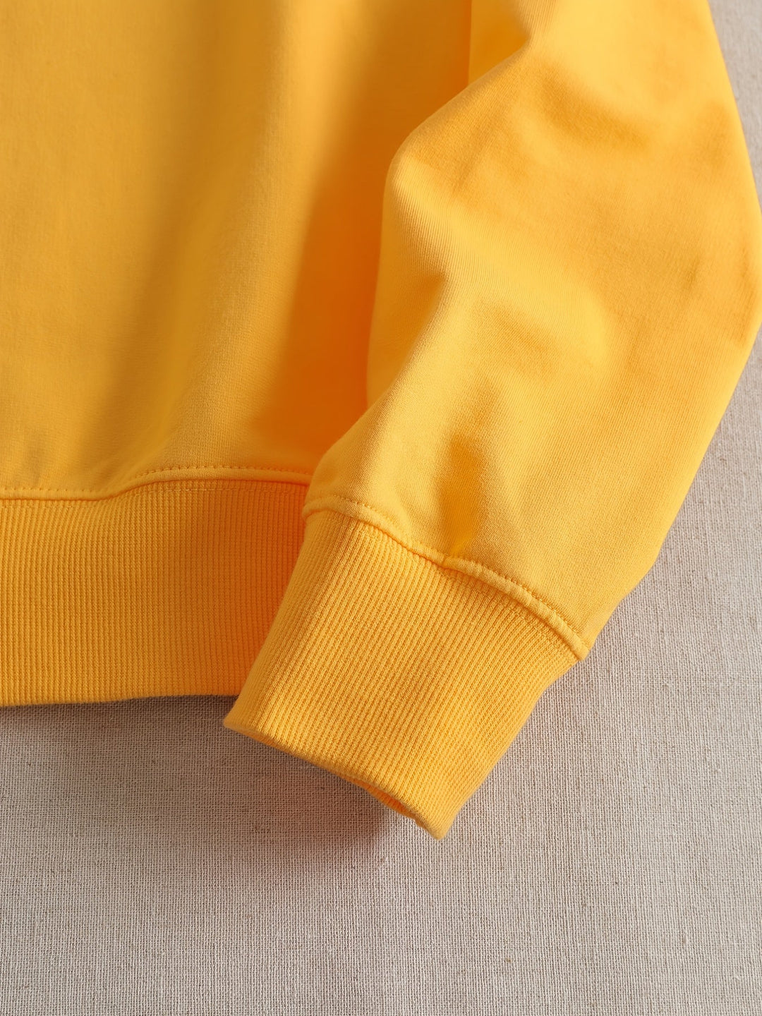 Casual Yellow Sweatshirt with Humorous Graphic Print - Elara-S-State of Style