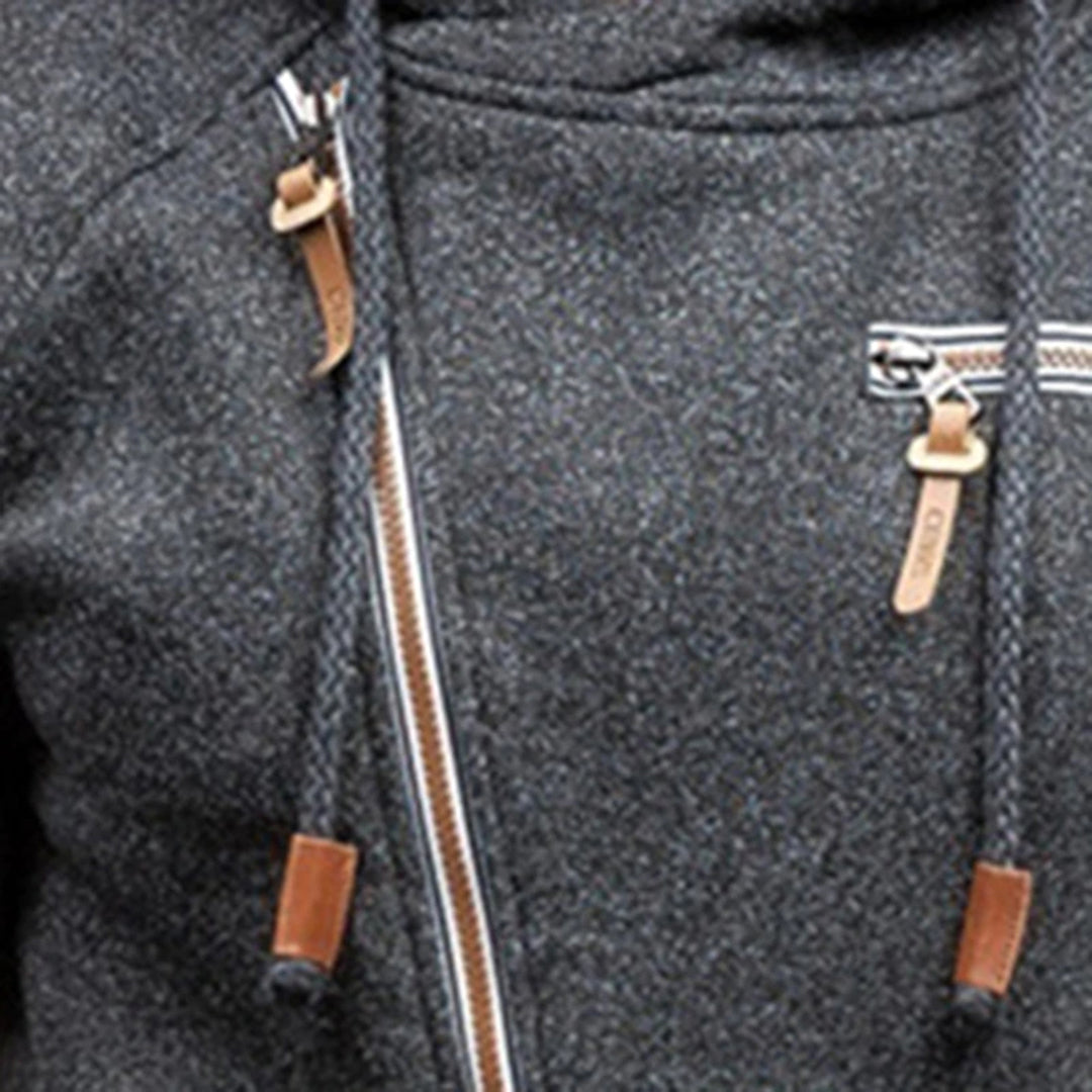Casual Zip-Up Hoodie - Orion-Black-S-State of Style