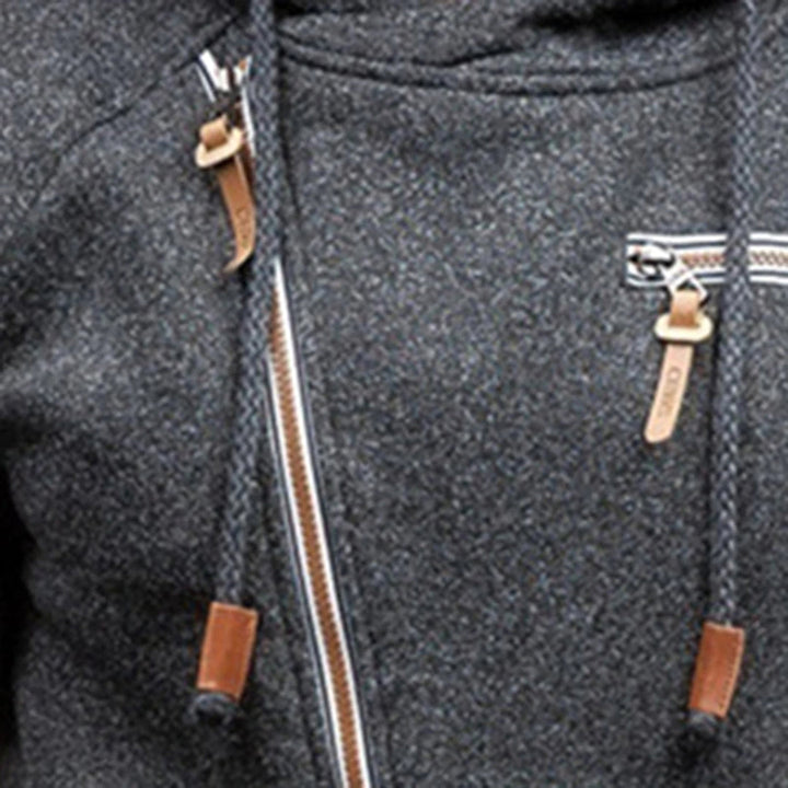 Casual Zip-Up Hoodie - Orion-Black-S-State of Style