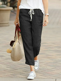 CasualPants | Women's Trousers-Black-S-State of Style