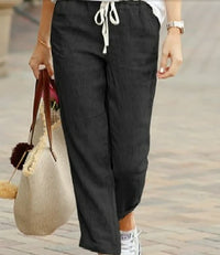 CasualPants | Women's Trousers-Black-S-State of Style